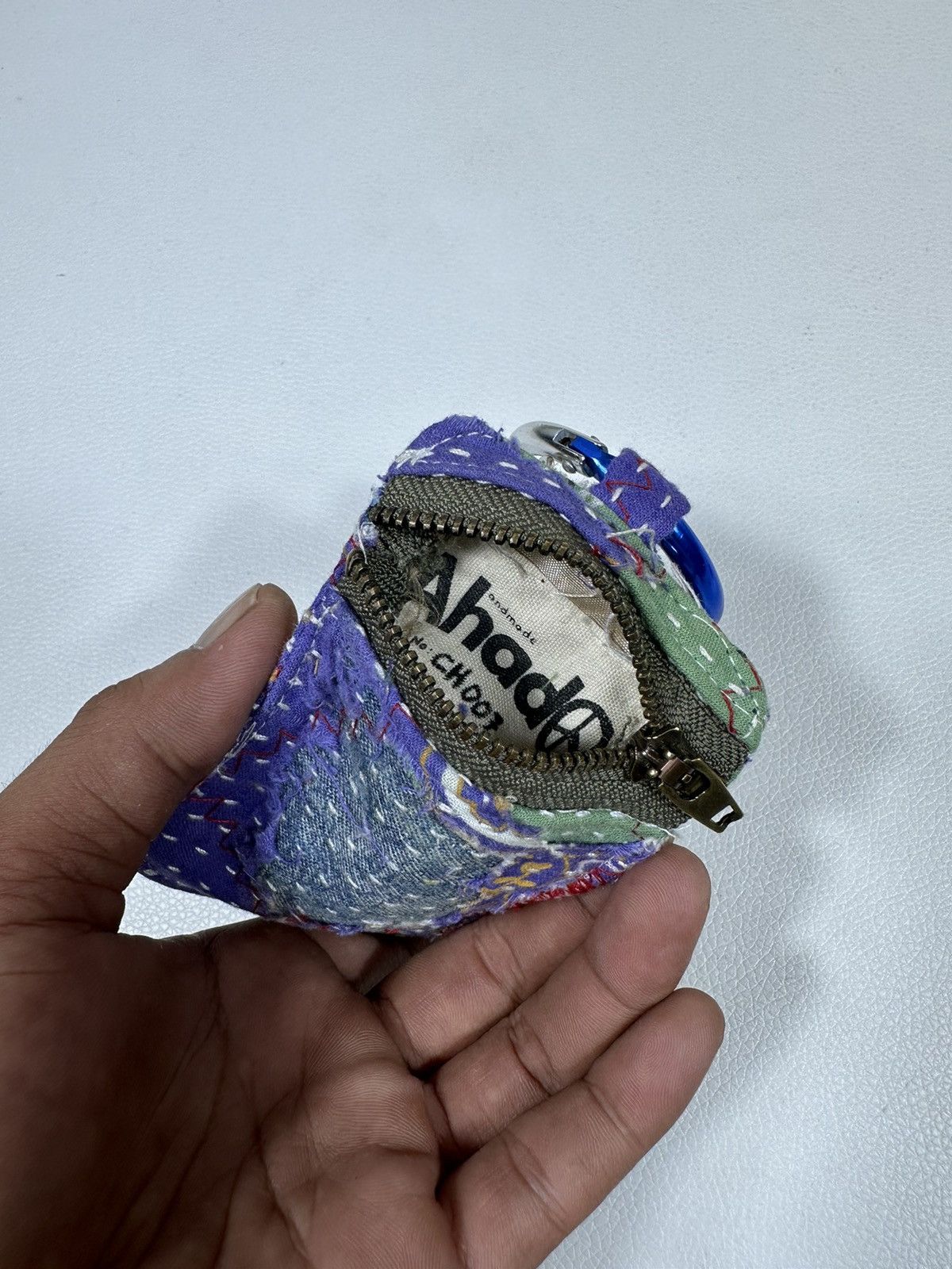 Other Custom Made Distressed Paisley Patchwork Keychain Wallet Size ONE SIZE - 6 Thumbnail