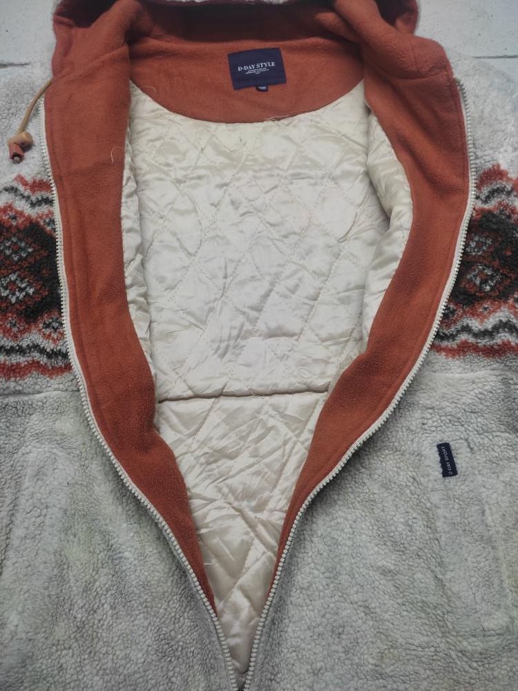 Japanese Brand × Vintage VINTAGE JAPANESE BRAND ZIP UP HOODIE SHERPA NAVAJO DESIGN Size US XL / EU 56 / 4 - 8 Thumbnail