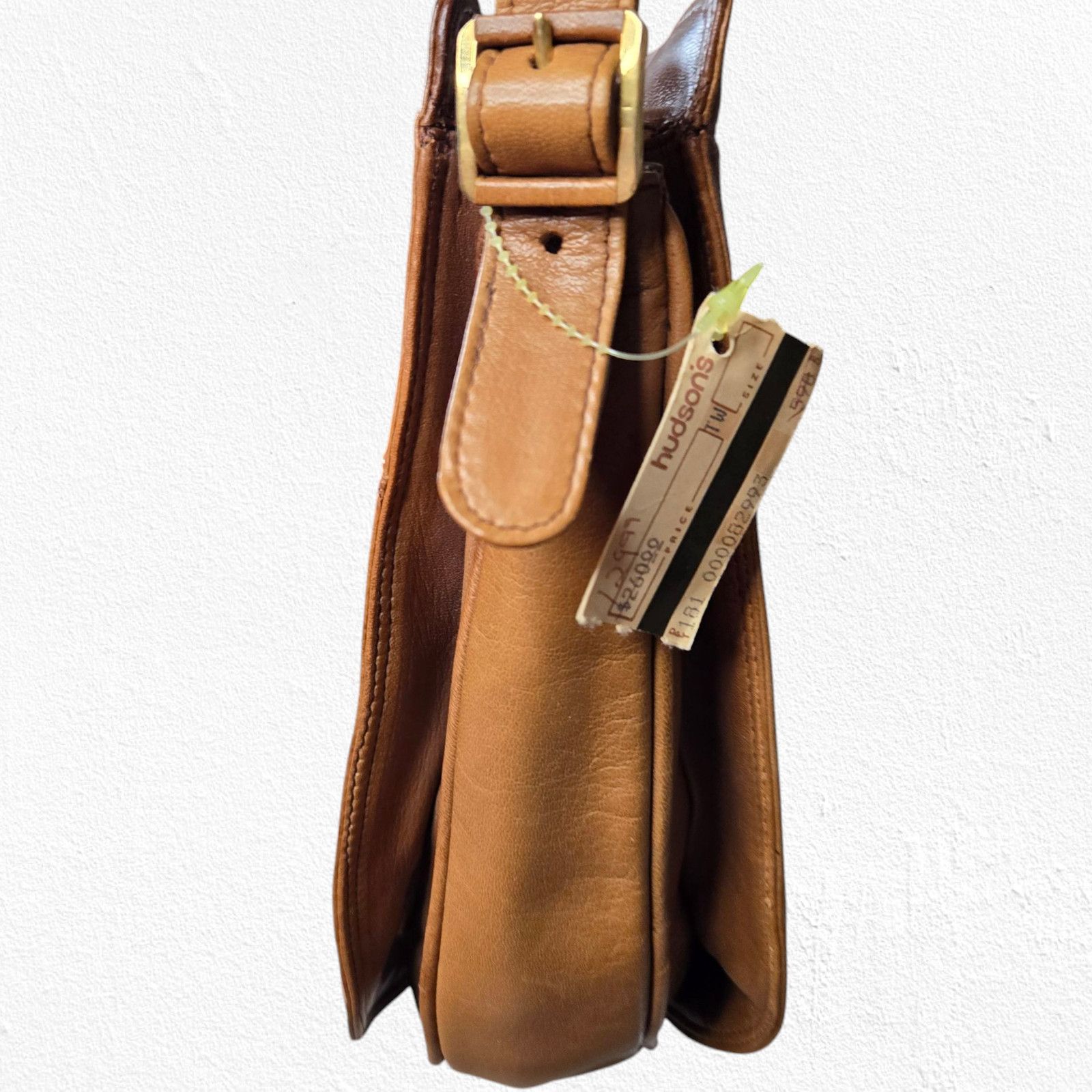 Vintage 1980s Vintage Cognac Brown Leather Hudson's Crossbody Size ONE SIZE - 7 Thumbnail
