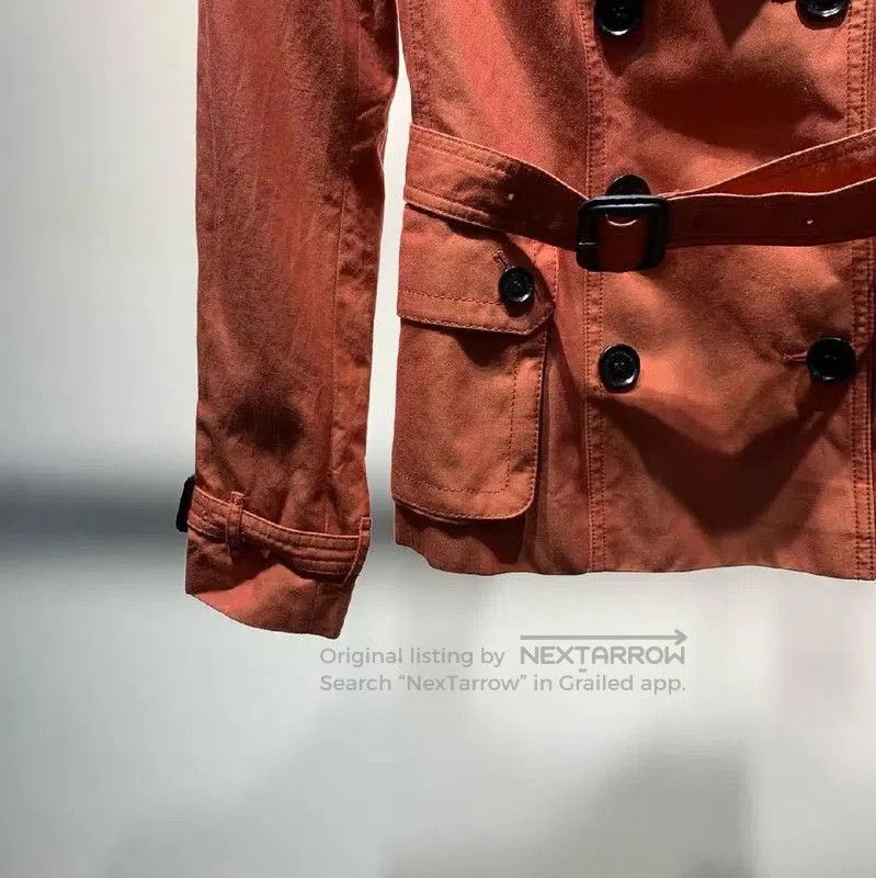 Burberry Burberry Women's Orange Cotton Trench Coat. Size XXS / US 00 / IT 34 - 5 Thumbnail