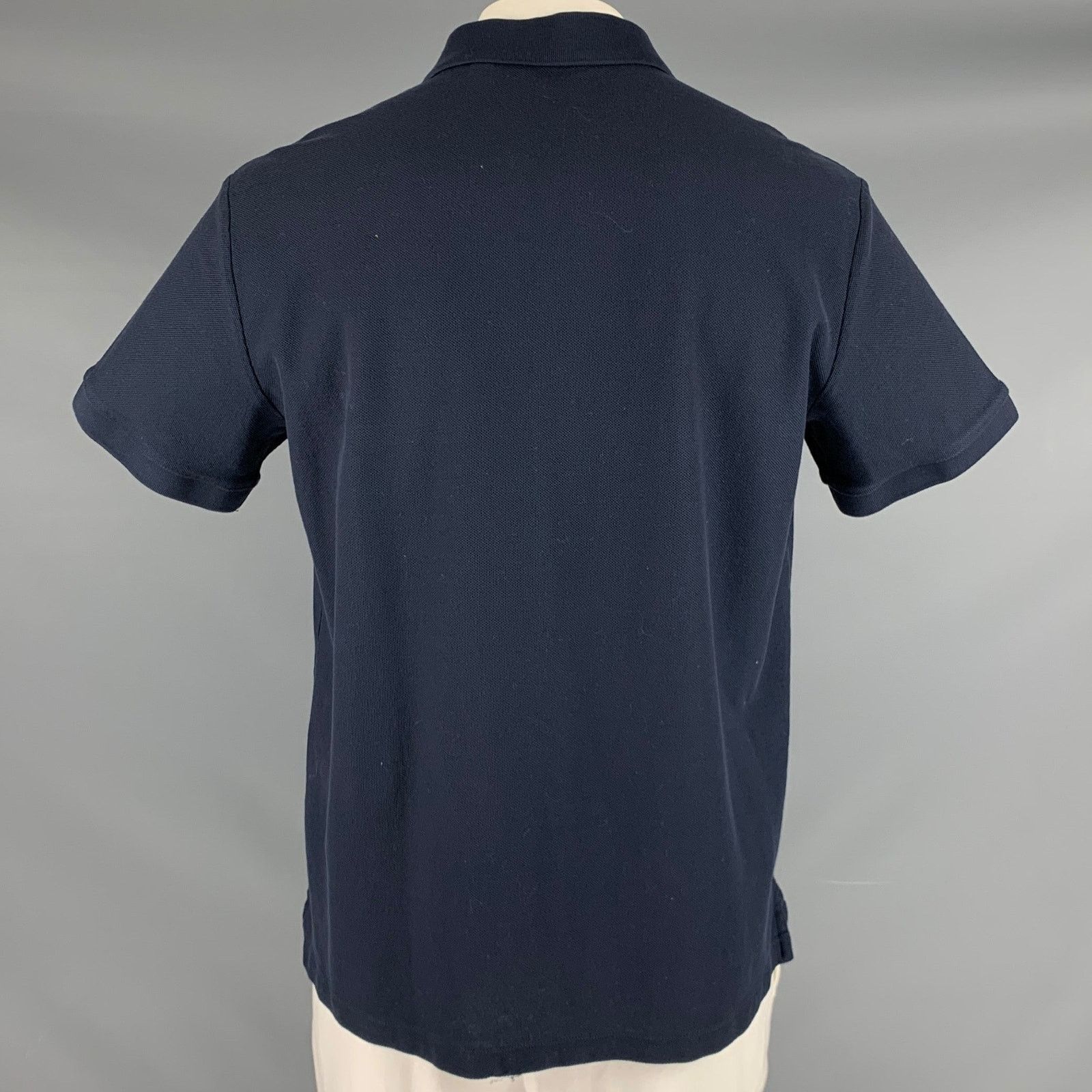 Burberry BURBERRY Size XXL Navy Cotton Monogram Half Placket Polo Size US XXL / EU 58 / 5 - 4 Thumbnail