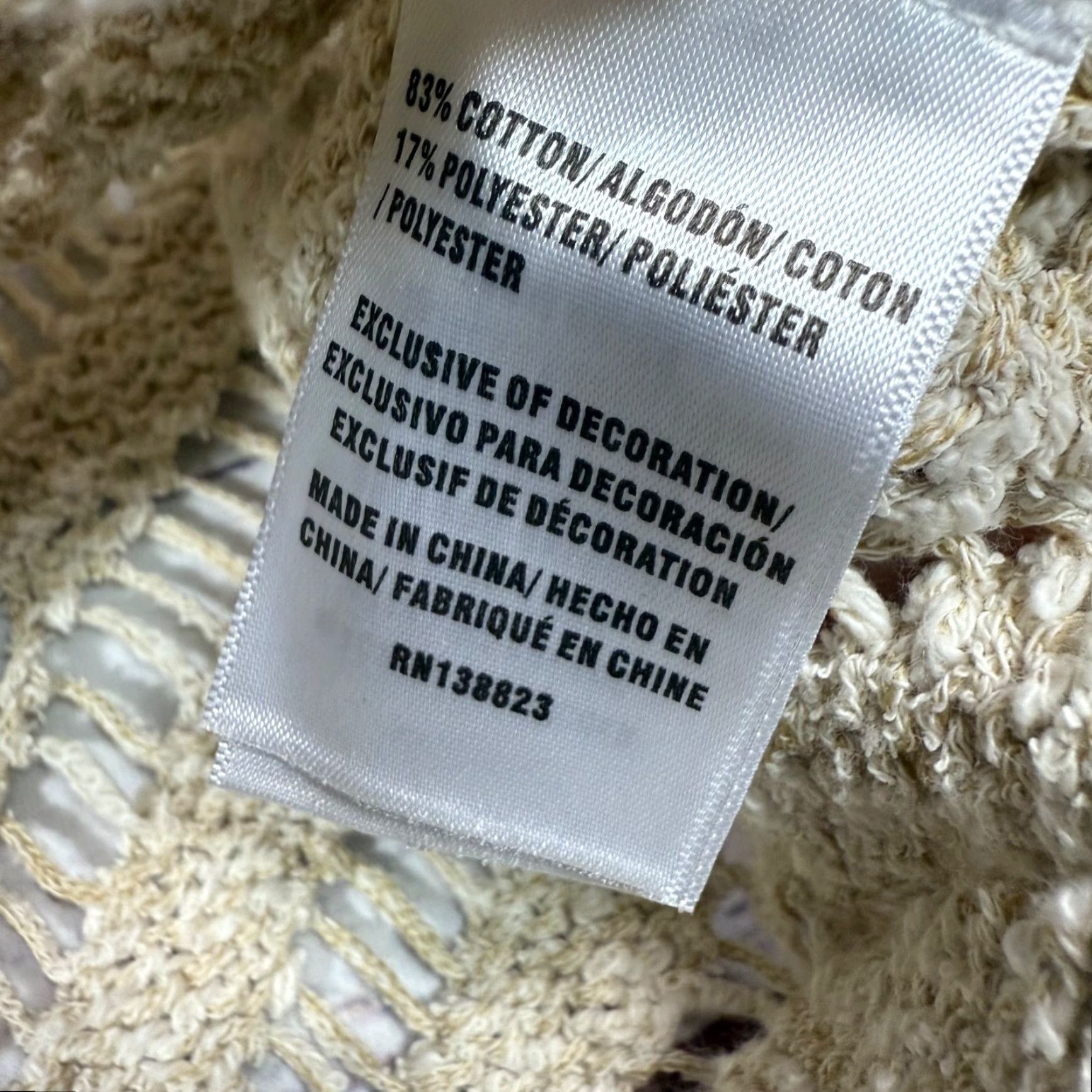 Vintage Cleo + Wolf Cardigan XS Beige Open-Knit Collared Cropped Waist Womens Sweater Size XS / US 0-2 / IT 36-38 - 6 Thumbnail