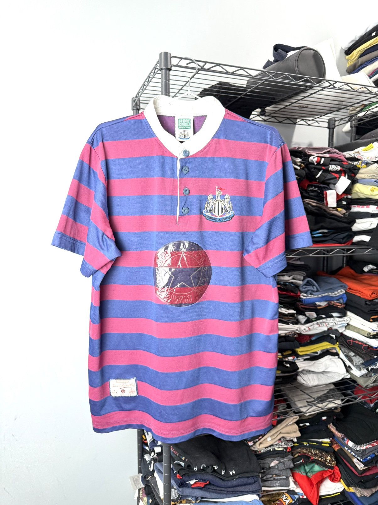 Vintage Vintage 1996 New Castle United Polo Shirt Jersey Football Size US L / EU 52-54 / 3 - 1 Thumbnail