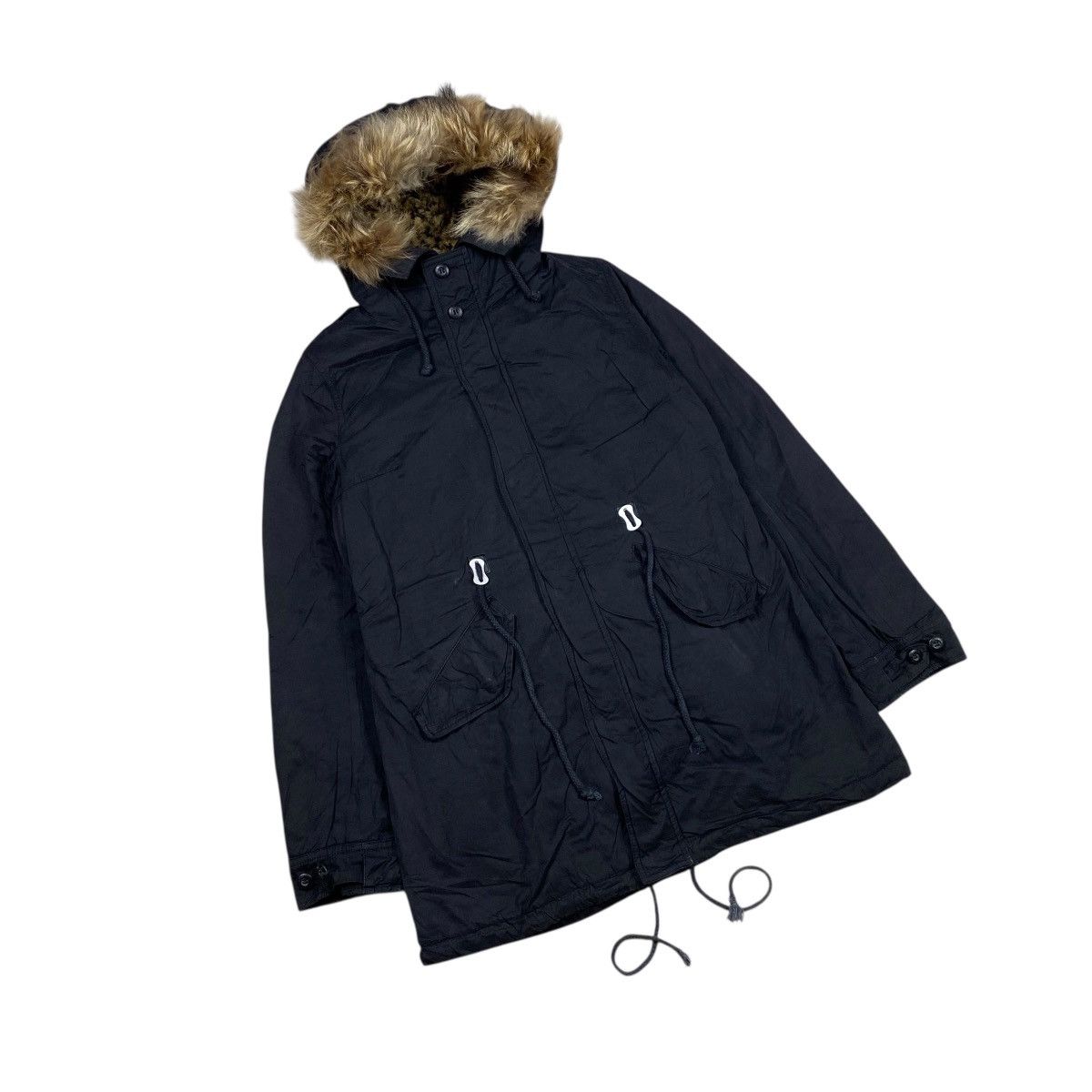 Japanese Brand × Le Grande Bleu (L.G.B.) × MOUSSY Moussy Fur Leopard Inner Parka Jacket Size US M / EU 48-50 / 2 - 5 Thumbnail
