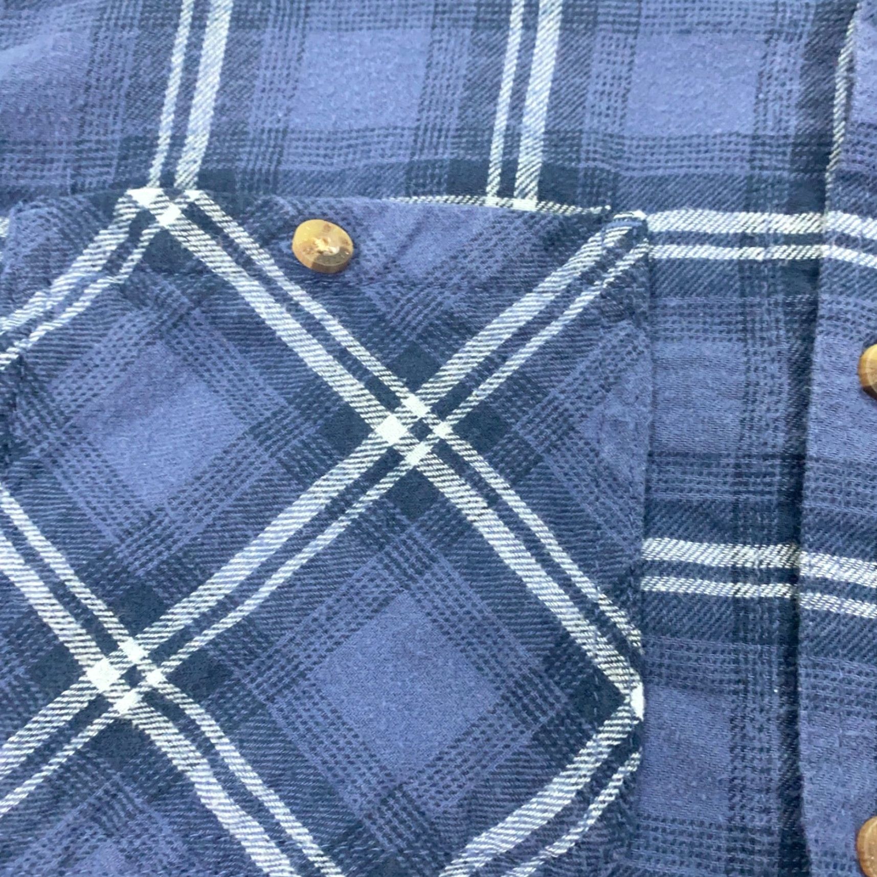 Vintage VINTAGE Smiths Workwear Shirt Mens XL Blue Plaid Flannel Button-Down Long Sleeve Cotton Casual Workwear 90s Mens Size US XL / EU 56 / 4 - 4 Thumbnail