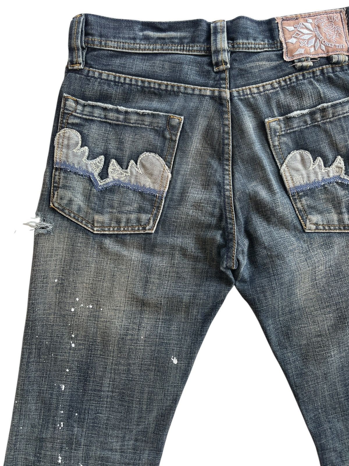 Diesel Paint Splatter Distressed Flare Dark Denim Size US 32 / EU 48 - 7 Thumbnail