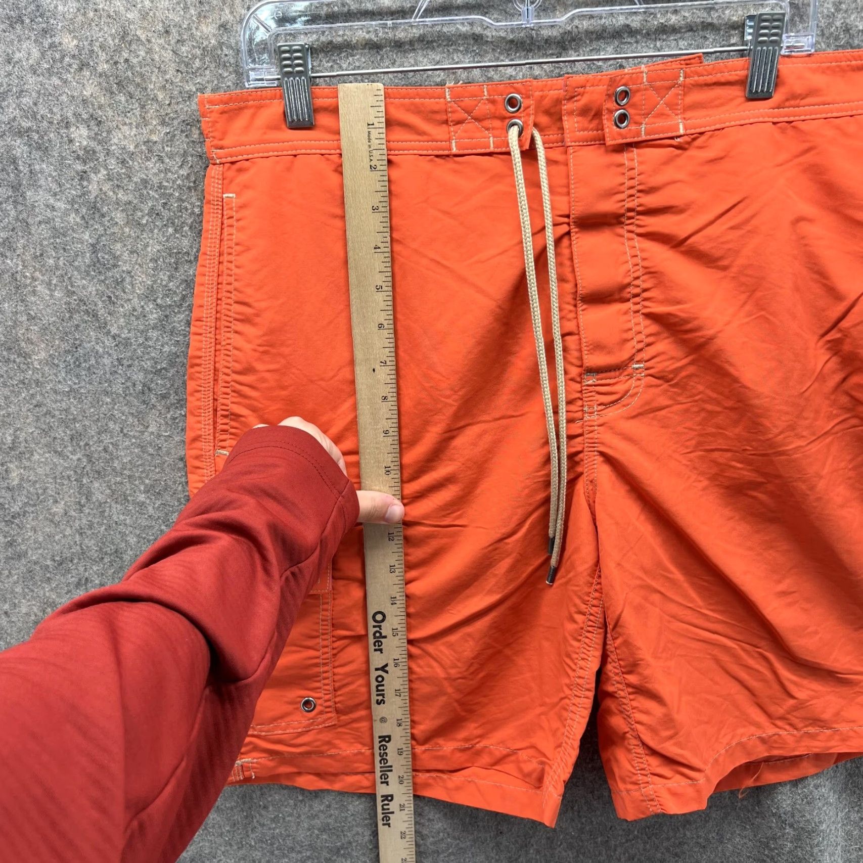 Polo Ralph Lauren Polo Ralph Lauren Shorts Men Large Lined Orange Swimwear Drawstring Bottoms Size US L / EU 52-54 / 3 - 6 Thumbnail