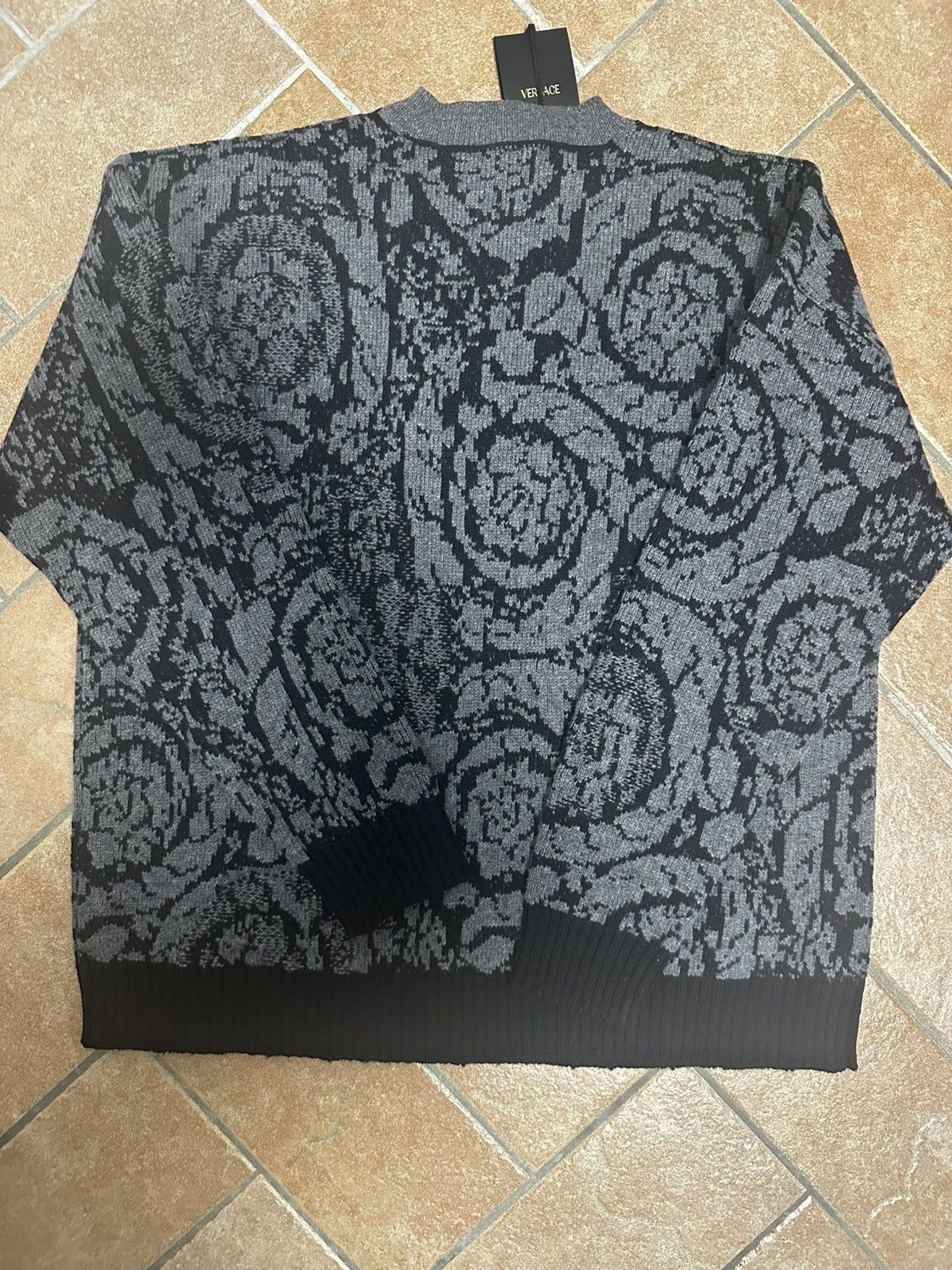 Versace Versace Barocco Knit Sweater Size US L / EU 52-54 / 3 - 9 Thumbnail