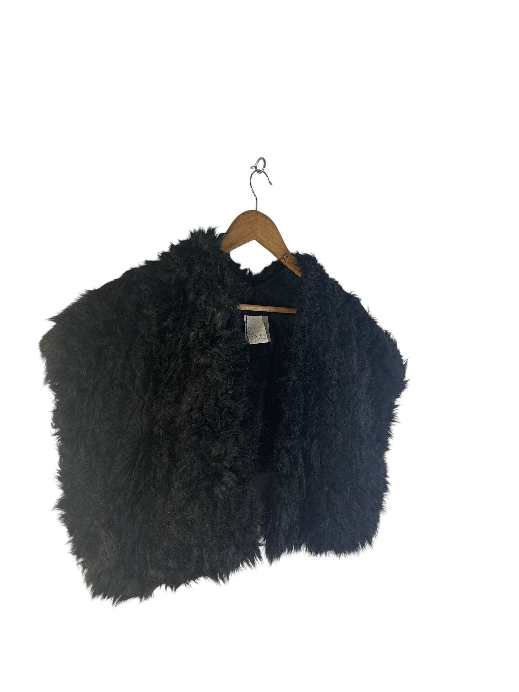 Comme des Garcons Comme des Garçons 1999 Faux Fur Cropped Cape Bolero Jacket Size M / US 6-8 / IT 42-44 - 4 Thumbnail