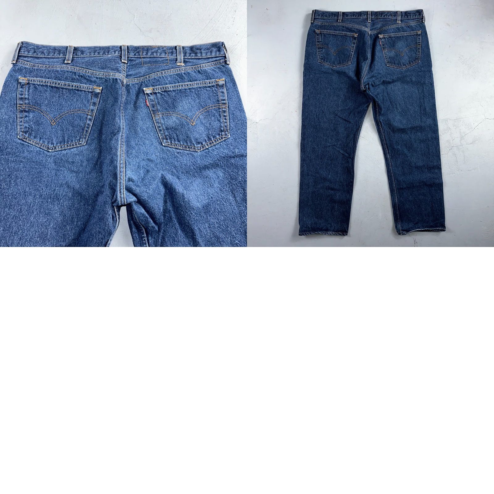 Levi's VINTAGE Levi's 501 Jeans Straight 90s USA Blue Wash Medium 44x32 Leather Button 5-Pocket Mens Denim Cotton Regular 90s Theme Size US 44 / EU 60 - 10 Thumbnail