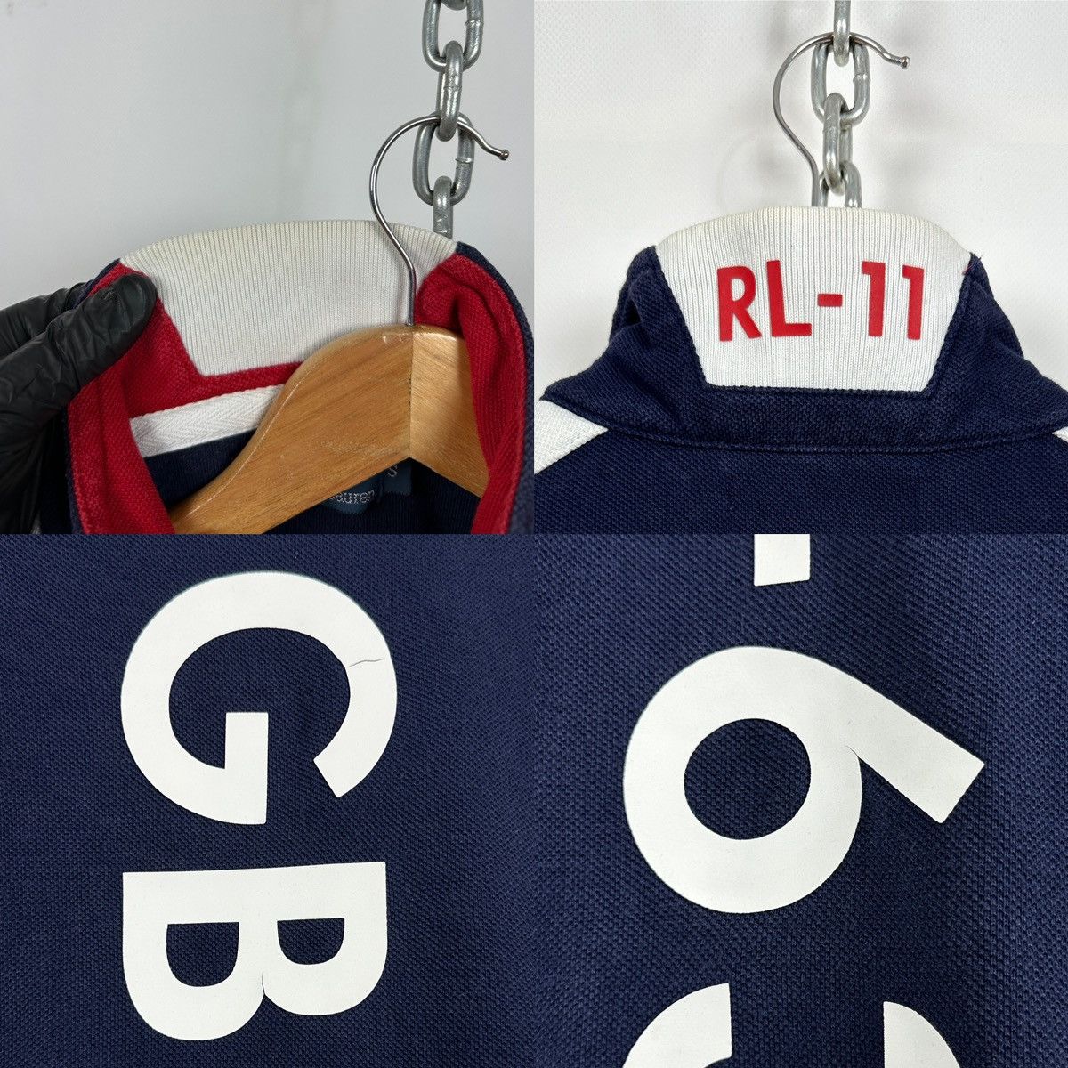 Polo Ralph Lauren Vintage Polo Ralph Lauren GBR Chief Keef Zip Sweatshirt Size US S / EU 44-46 / 1 - 25 Thumbnail