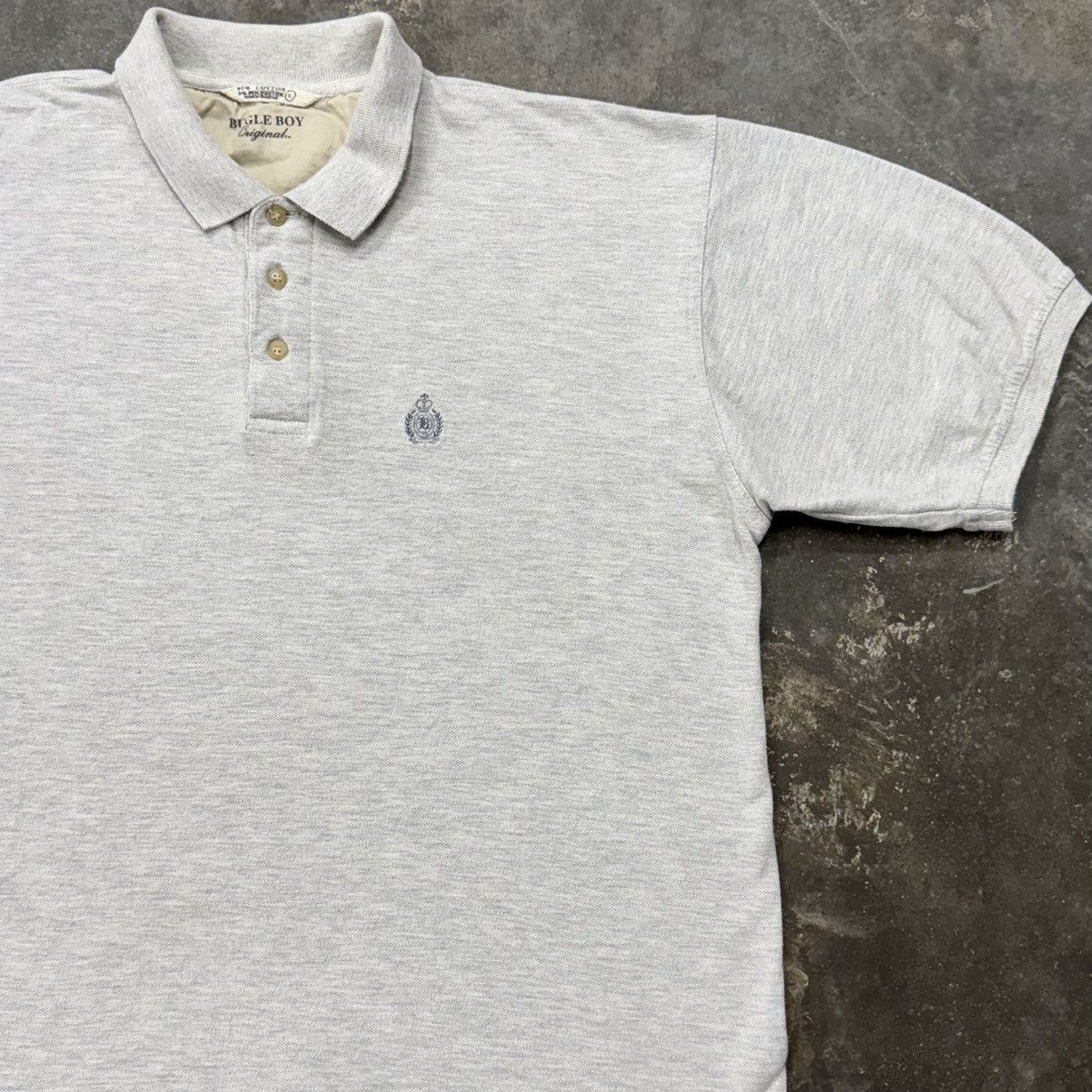 Bugle Boy Vintage Bugle Boy Minimal Gray Polo Large Size US L / EU 52-54 / 3 - 3 Thumbnail