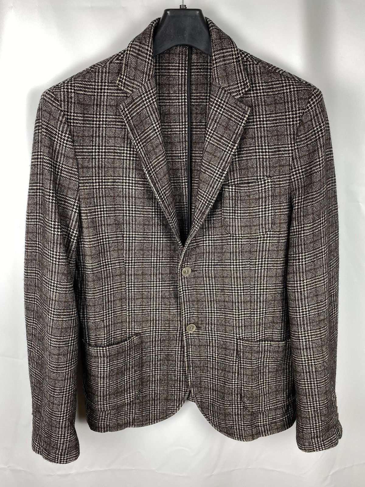 Ralph Lauren wool check Jacket 90’s OLD Ralph Lauren Vintage Polo Ralph Lauren Plaid Check Wool