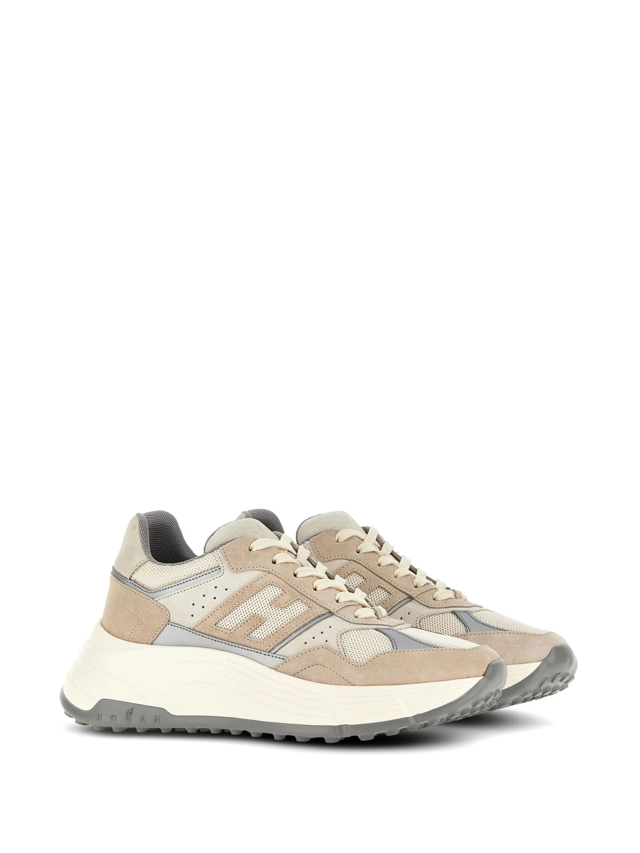 Hogan o1s22i1n1024 Hi-Fidelity Low-Top Sneakers in Beige Size US 7 / IT 37 - 3 Thumbnail