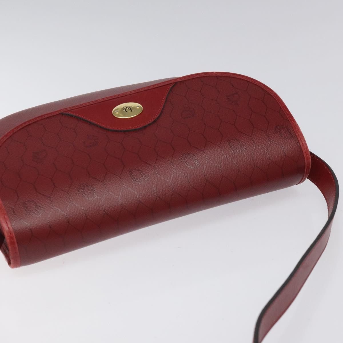 Dior DIOR Honeycomb Canvas Shoulder Bag Pvc Leather Red Gold Size ONE SIZE - 6 Thumbnail