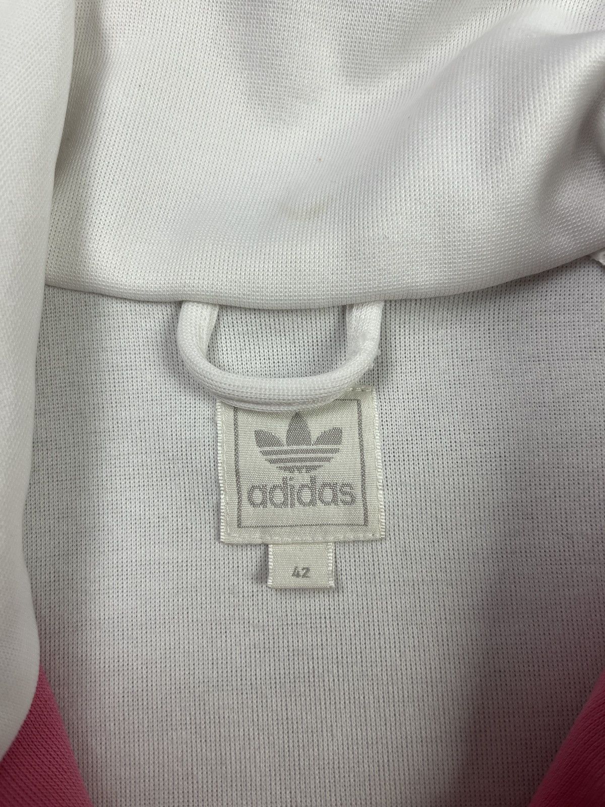 Adidas Adidas Originals Pink White Track Jacket 3 Stripes Y2K ZipUp Size M / US 6-8 / IT 42-44 - 5 Thumbnail