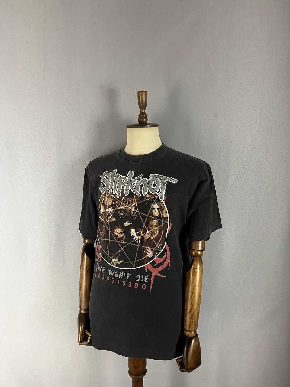 Slipknot Slipknot Vintage Tee T Shirt Black Faded 1990s Size US XL / EU 56 / 4 - 2 Thumbnail