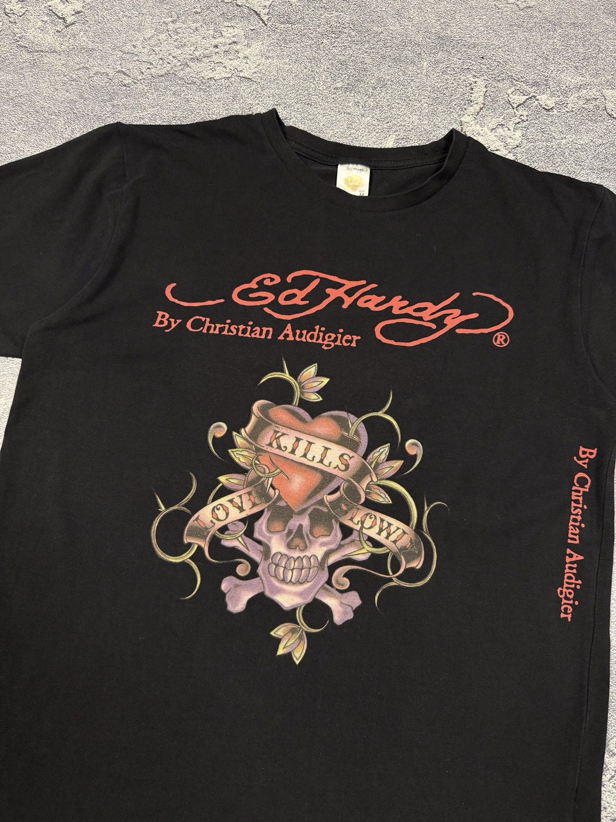 Ed Hardy × Vintage Rare tee t-shirt Ed hardy sport big logo Christian audigier Size US M / EU 48-50 / 2 - 4 Thumbnail