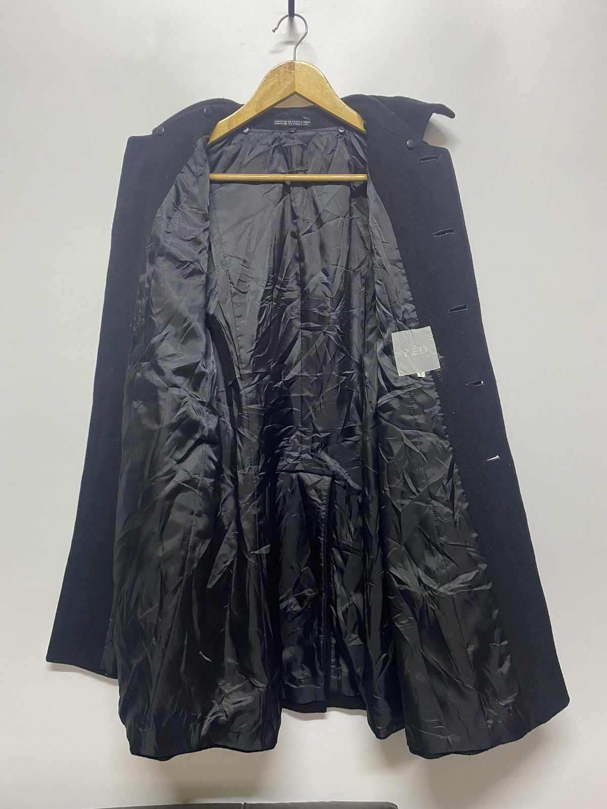 Designer × Japanese Brand × Yohji Yamamoto Yohji Yamamoto by INED Wool Coat Jacket Size L / US 10 / IT 46 - 7 Thumbnail