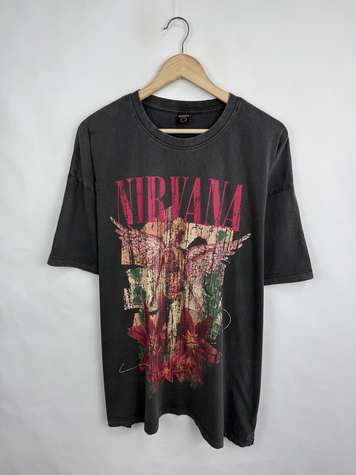 Nirvana 🇺🇸 Vintage Y2K Nirvana In Utero Kurt Cobain T-Shirt Rare Size US XL / EU 56 / 4 - 2 Thumbnail