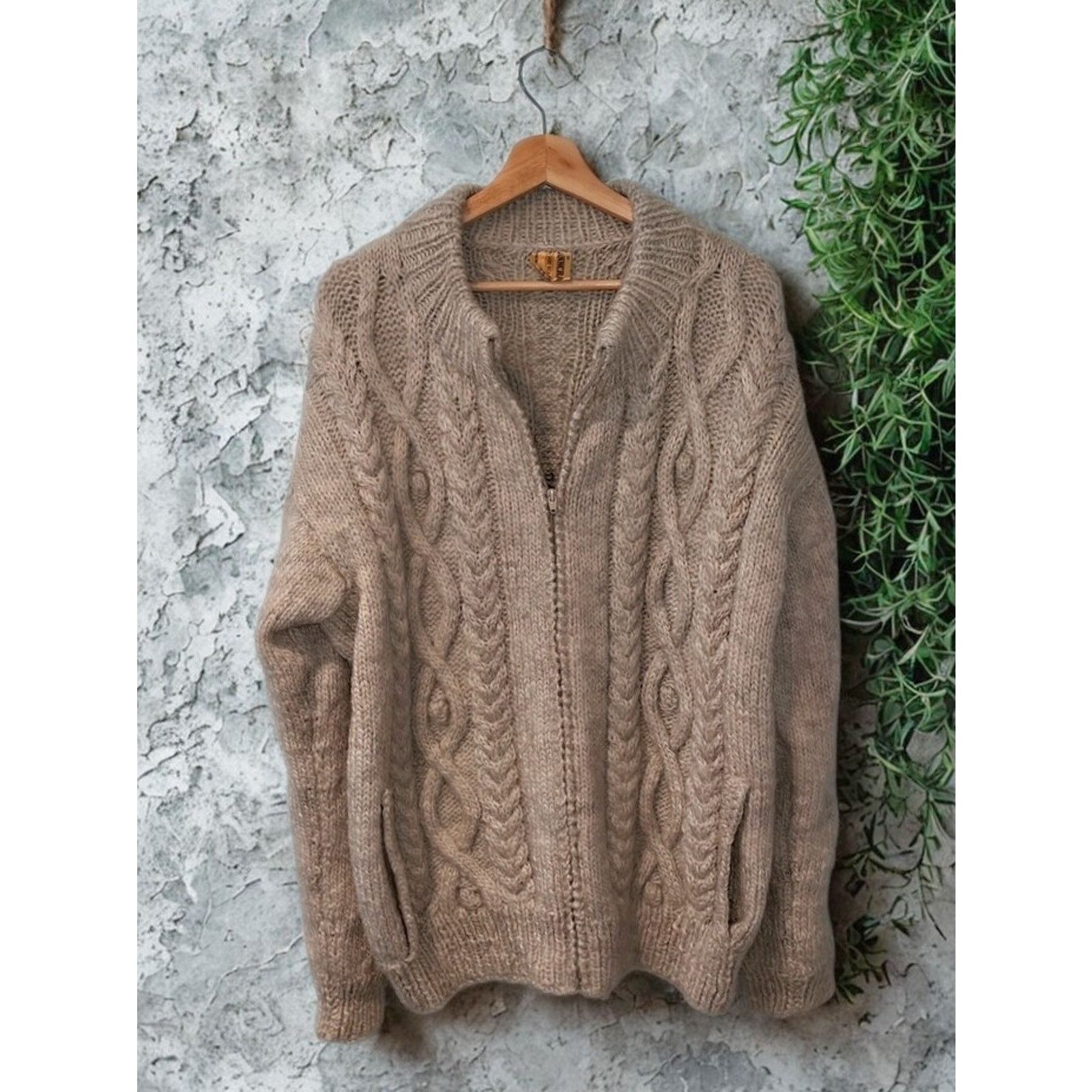 Other Anncraft Donegal Irish Wool Fisherman Sweater L Full Zip Size US L / EU 52-54 / 3 - 2 Thumbnail