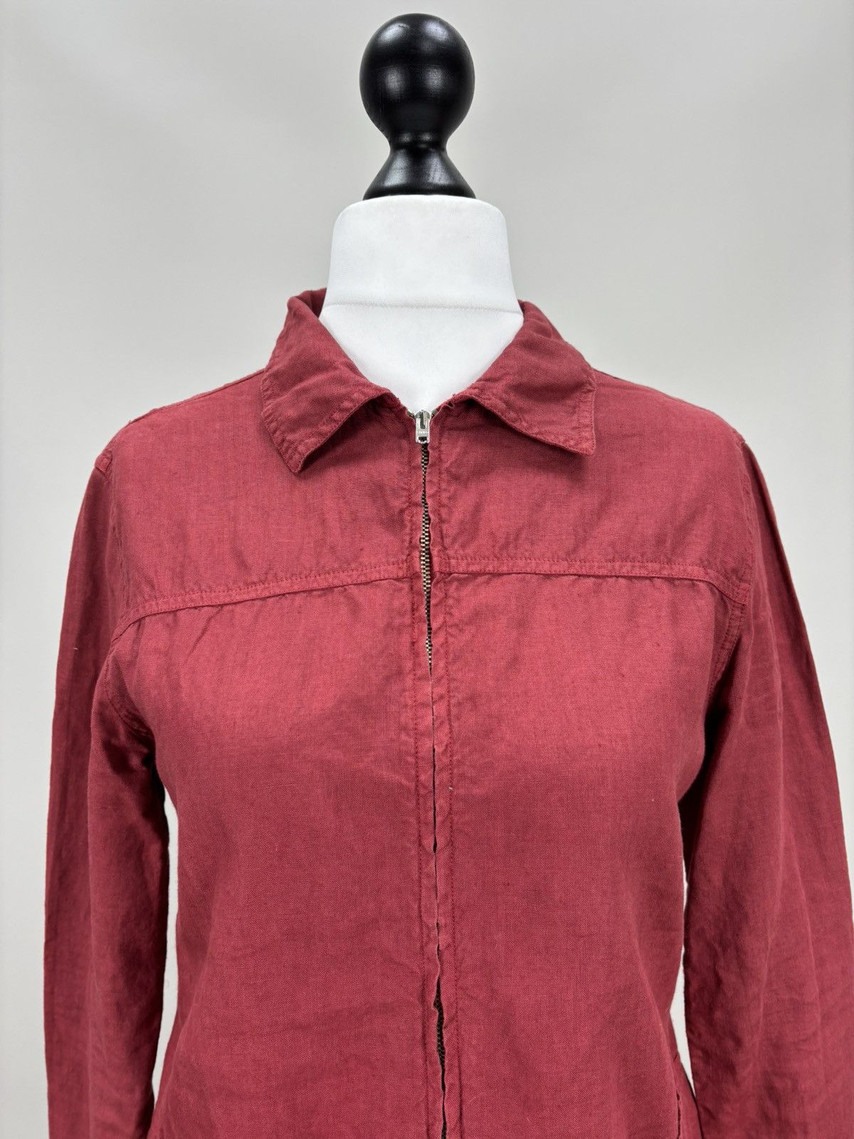 Transit Womens linen jacket Transit Par Such Size 2 Color Red Size M / US 6-8 / IT 42-44 - 3 Thumbnail