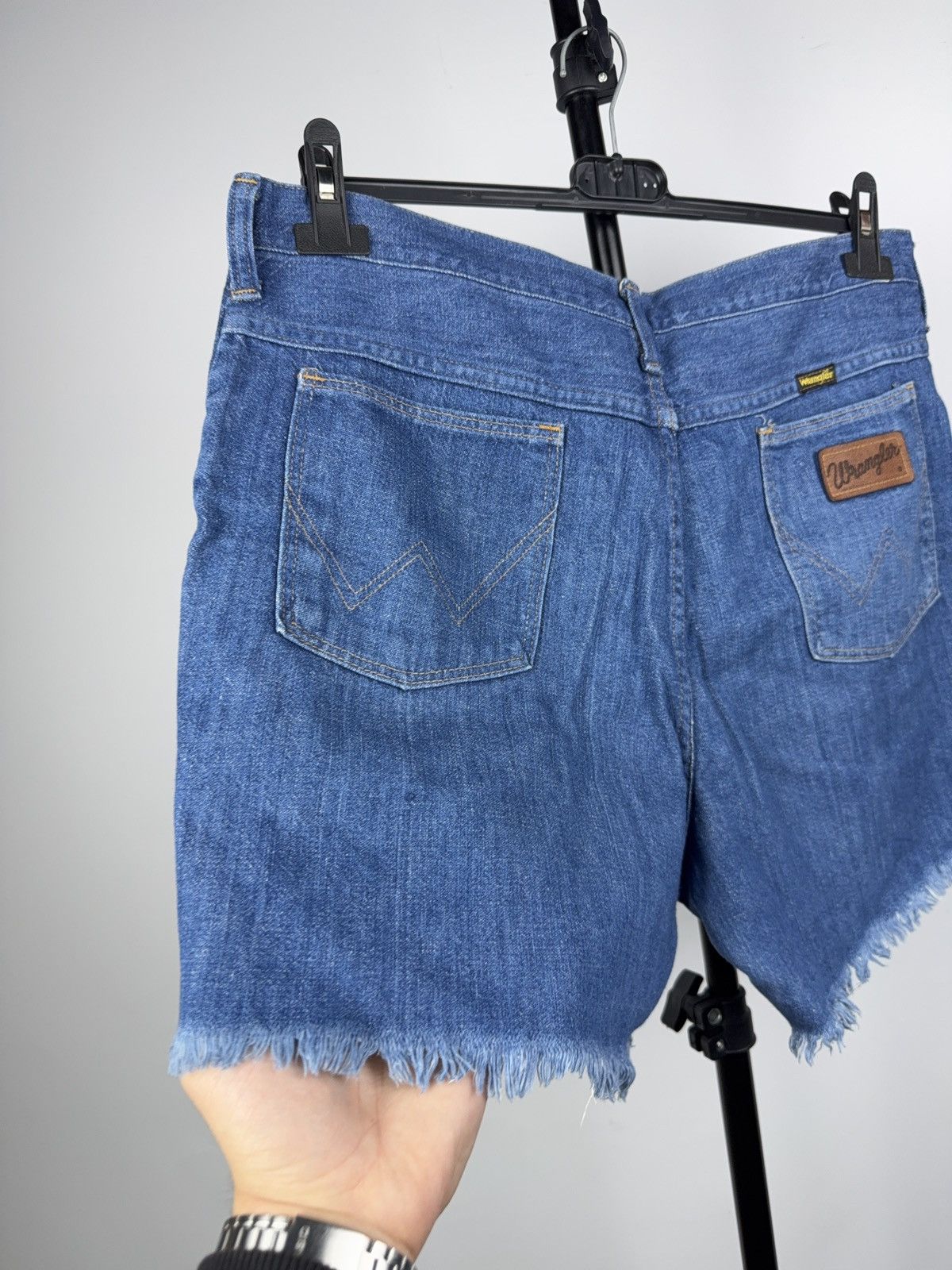 Wrangler Retro 80s Wrangler Vintage Cutoff Denim Shorts W34 Size US 34 / EU 50 - 8 Thumbnail