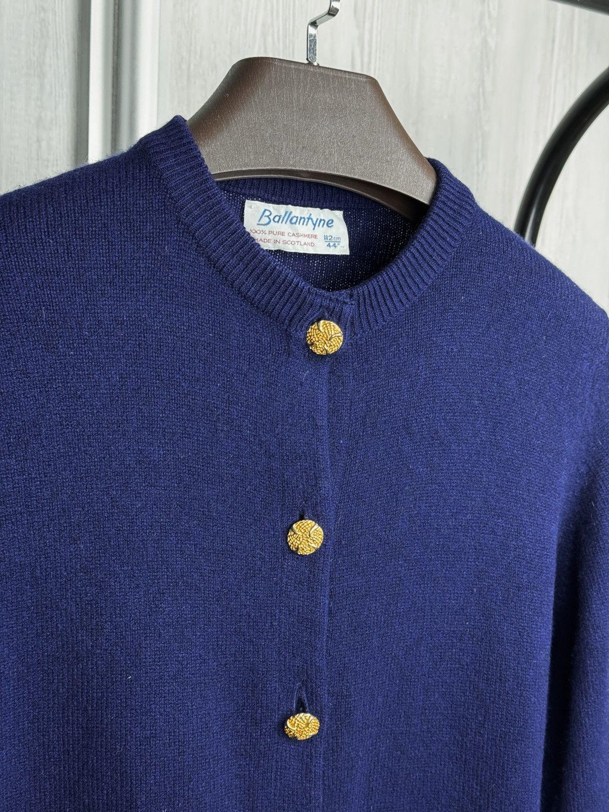 Ballantyne Ballantyne vintage made in Scotland pure cashmere cardigan Size L / US 10 / IT 46 - 7 Thumbnail
