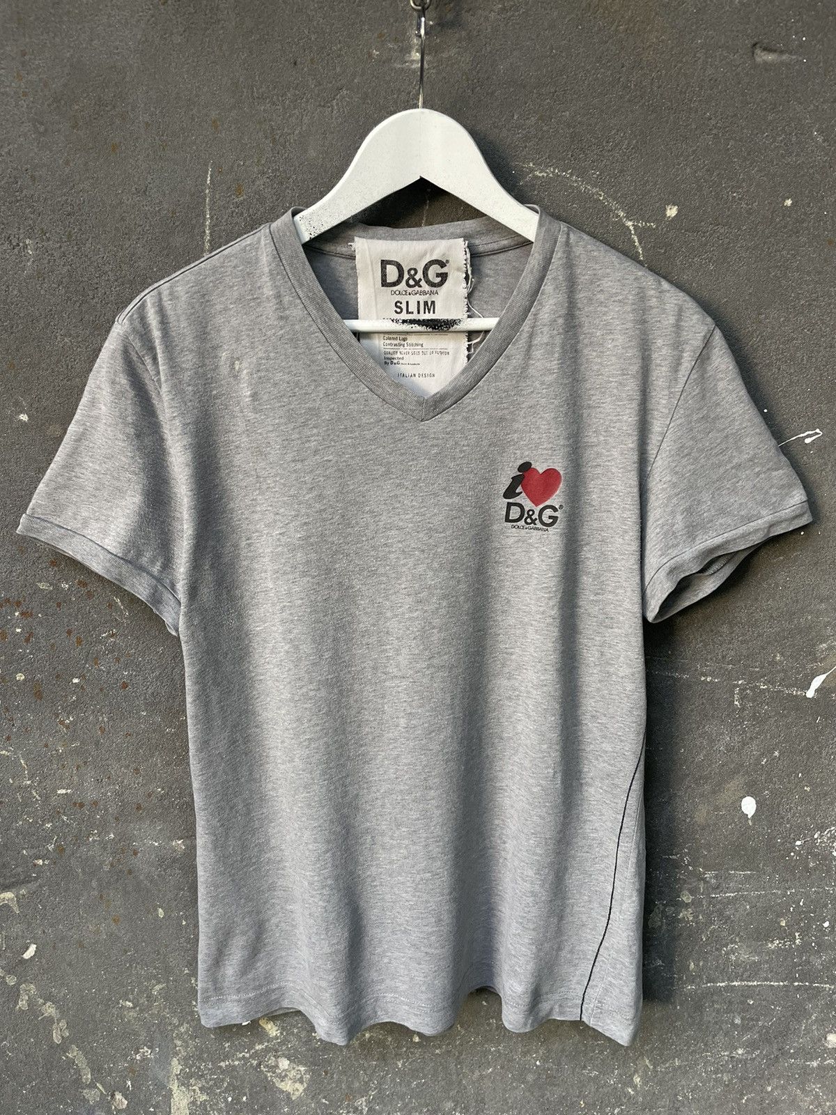Dolce & Gabbana × Vintage Vintage Dolce & Gabbana ‘I Love❤️ DG’ T-Shirt 90’s Y2K Size US XL / EU 56 / 4 - 2 Thumbnail