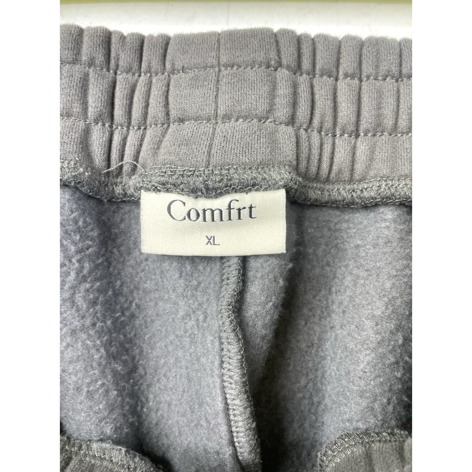 Vintage Comfrt Sweatpants Steel Grey Fleece Elastic Waist Pockets Tapered Women’s XL Unisex Adults Gray Regular XL Pants Women’s Size 40" / US 18 - 5 Thumbnail