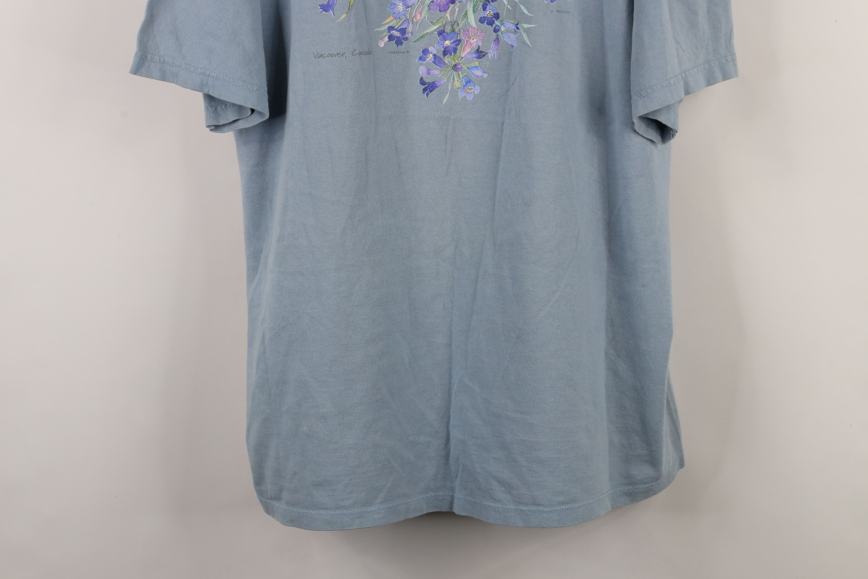 Vintage Vintage 90s Streetwear Vancouver Nature Flower T-Shirt Size XL / US 12-14 / IT 48-50 - 3 Thumbnail