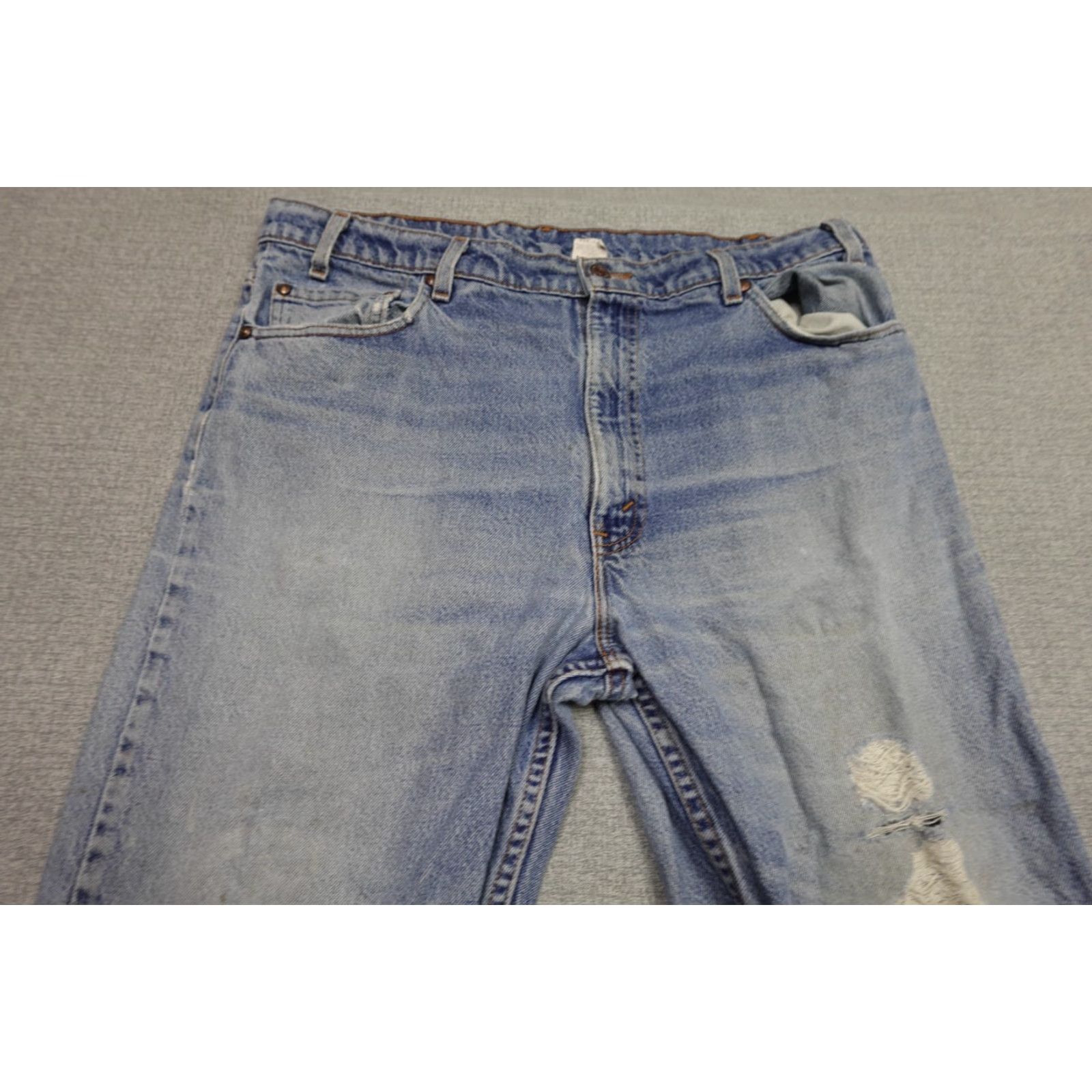 Levi's Levi's Jeans 454 Regular 36x30 Blue Light Denim Straight Leg 5-Pocket Mens 90s USA Size US 36 / EU 52 - 2 Thumbnail