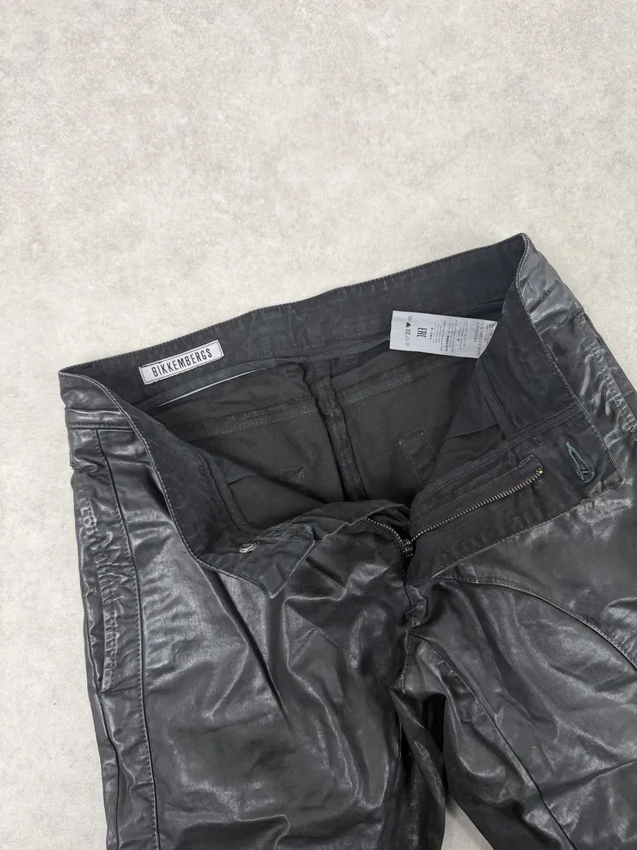 Dirk Bikkembergs 2010s Dirk Bikkembergs Black Waxed Slim Obscure Pants Size US 30 / EU 46 - 7 Thumbnail