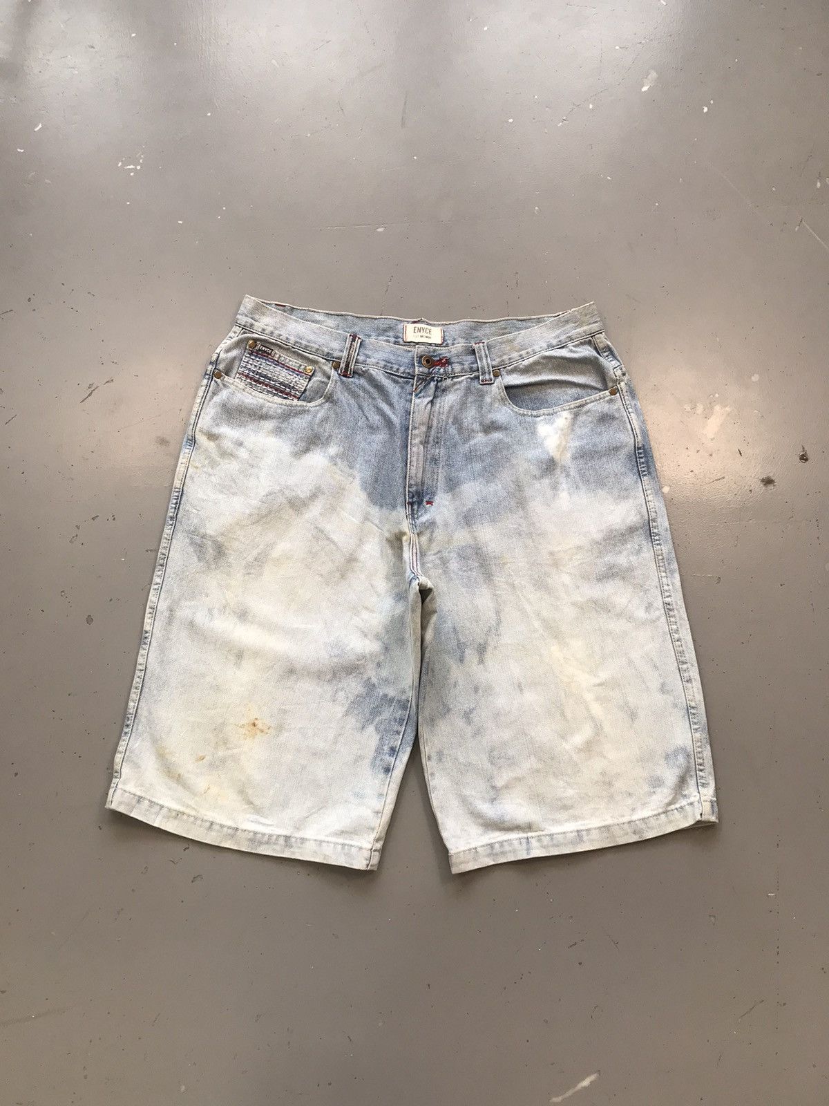 Enyce × Vintage Vintage enyce thread embroidered pocket denim jort Size US 40 / EU 56 - 1 Thumbnail