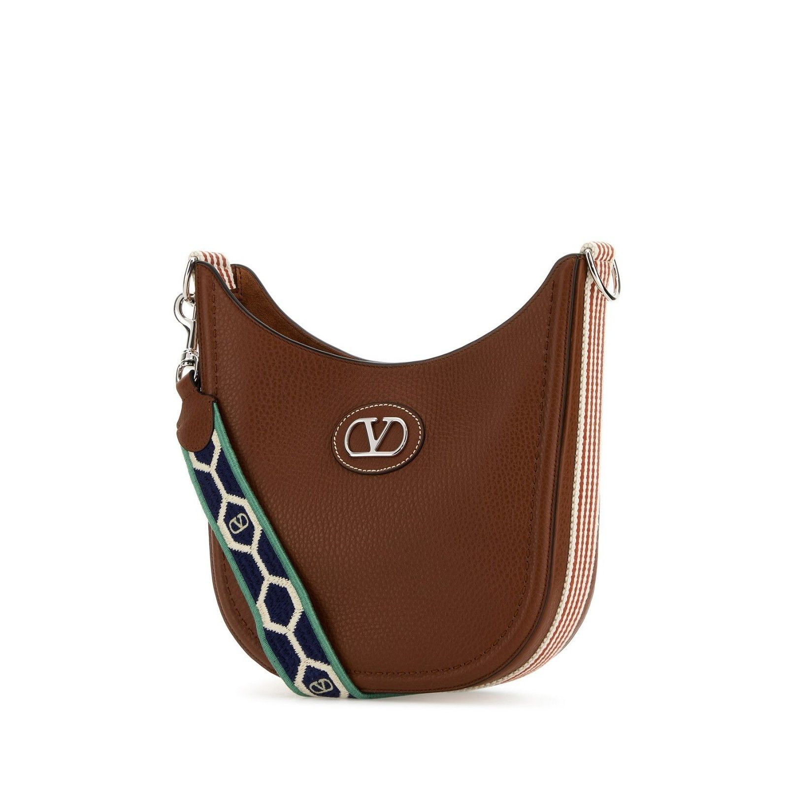 Valentino VALENTINO GARAVANI Saddle Brown Grained Leather Shoulder Bag Size ONE SIZE - 2 Thumbnail