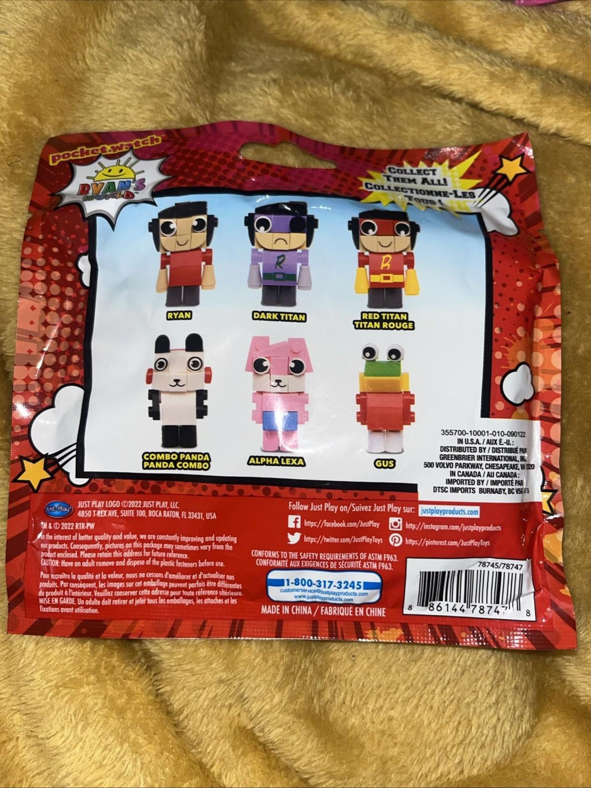 Other New Ryan's World Pocket Watch Build it Combo Panda Figure Size ONE SIZE - 2 Thumbnail