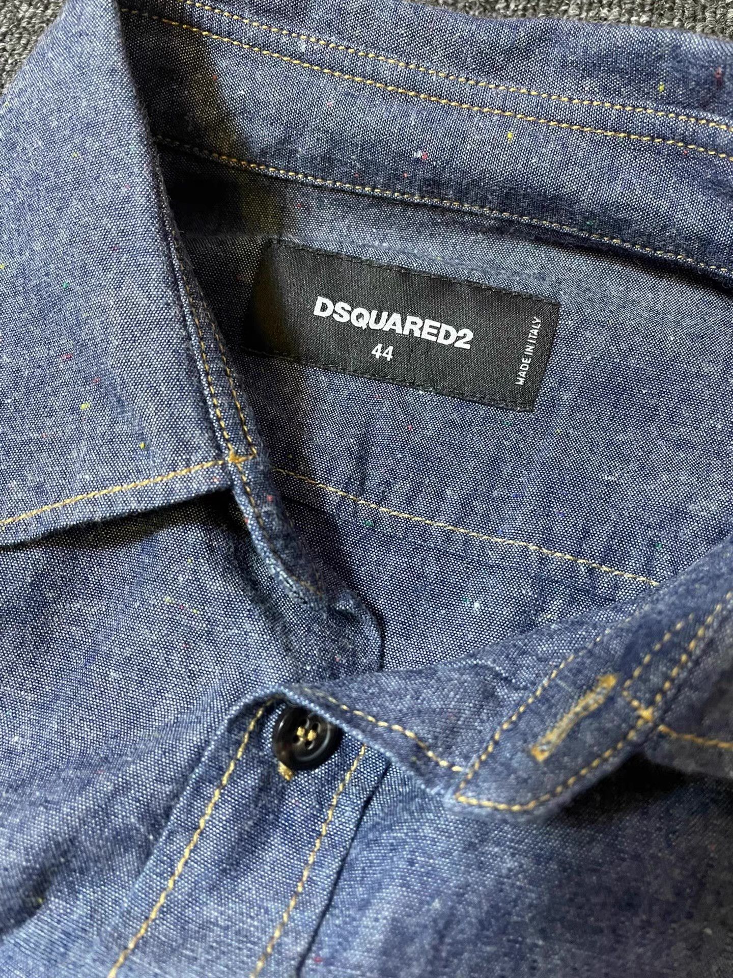 Dsquared2 DSquared2 D2 denim shirt Q4 Size US M / EU 48-50 / 2 - 2 Thumbnail