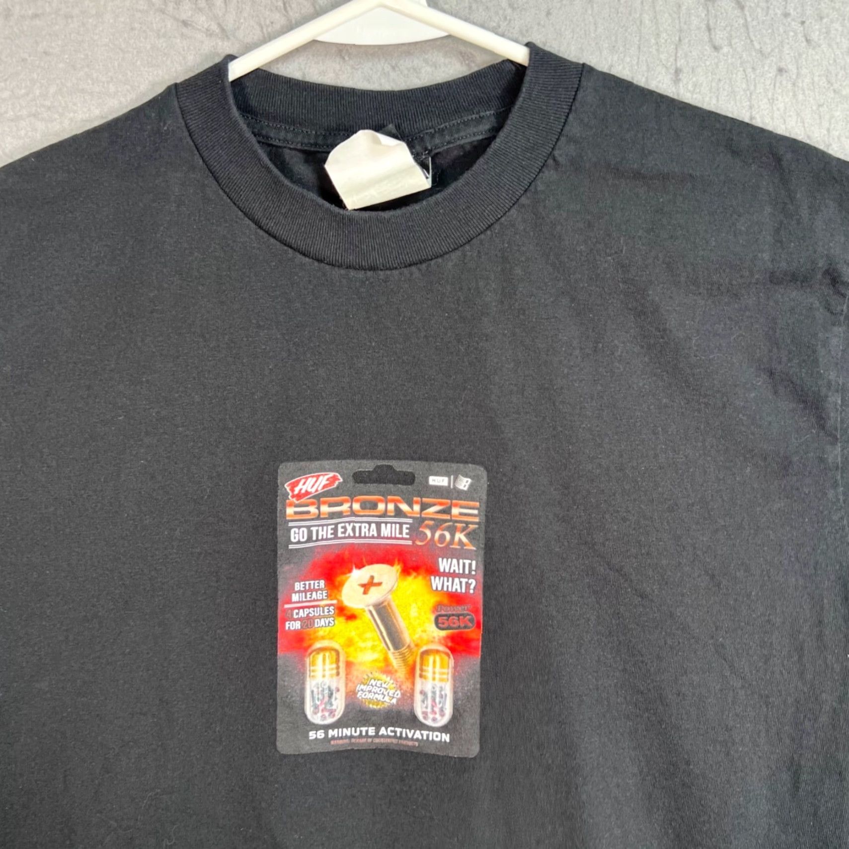 Huf Huf x Bronze 56k Graphic T Shirt Black Mens Size Medium 100% Cotton Size US M / EU 48-50 / 2 - 5 Thumbnail