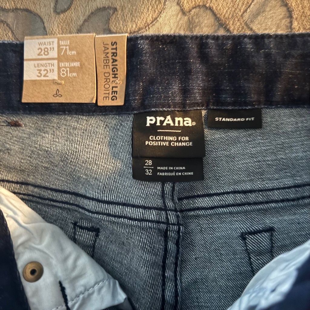 Prana Men's Prana Jeans, 28x32, Dark Wash Blue Size US 28 / EU 44 - 5 Thumbnail