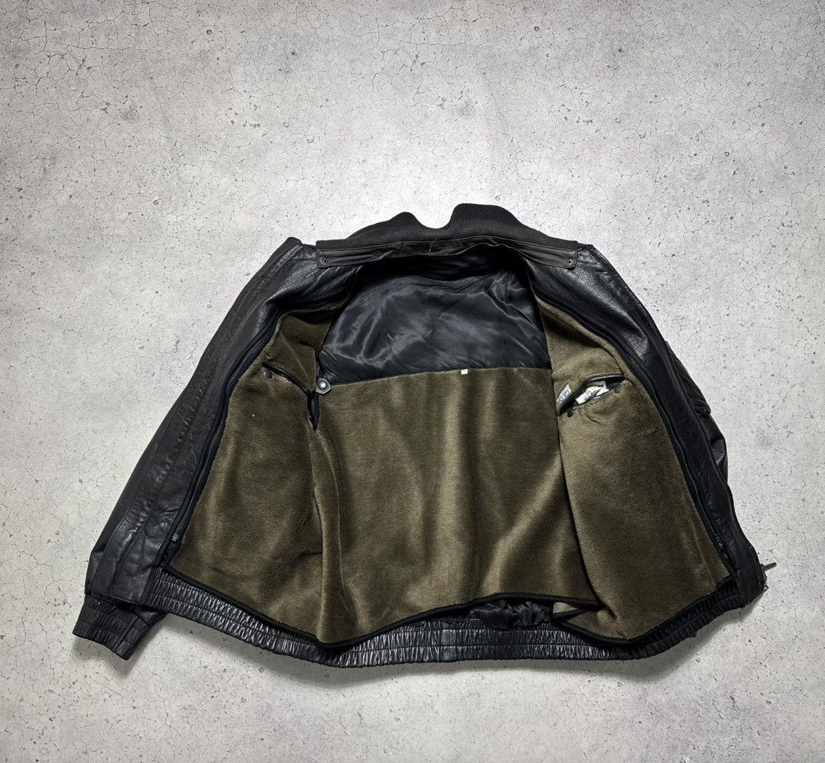 Vintage Hackel & CO/Munster/W 90’s Leather German Army Police Jacket Size US L / EU 52-54 / 3 - 9 Thumbnail