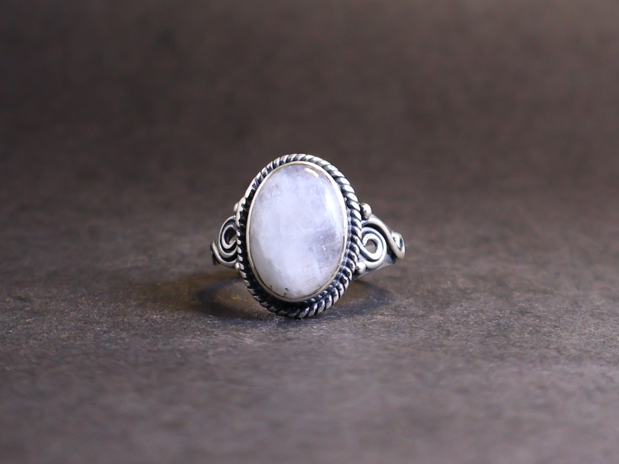 Handmade Moonstone Ring, 925 Sterling Silver Ring, Handmade Ring, Size ONE SIZE - 1 Thumbnail