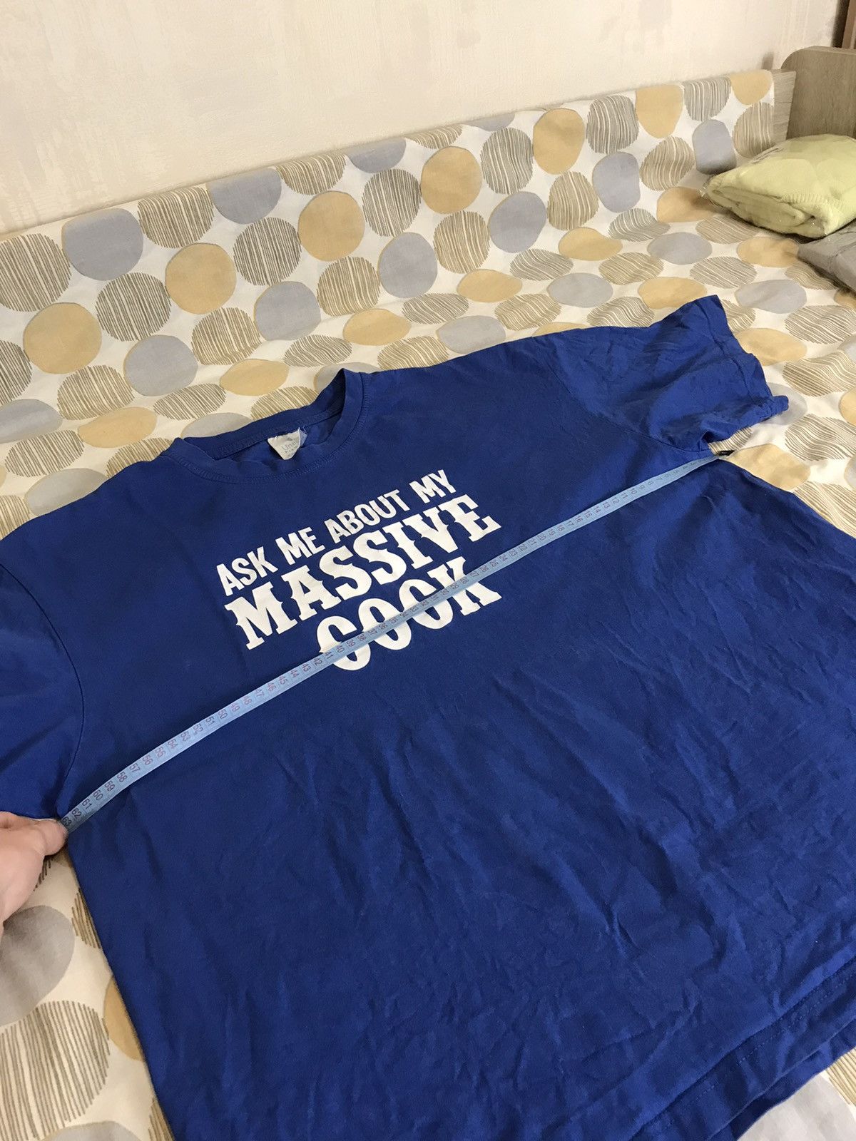 Vintage 🔥 Rare ASK ME ABOUT MY MASSIVE COCK Humor Rock Funny Shirt Size US XL / EU 56 / 4 - 8 Thumbnail