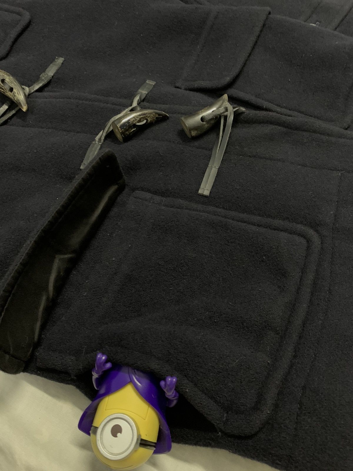 Undercover × United Arrows United Arrows x Tessuto Vallumbrosa Navy Wool Duffle Coat Size US S / EU 44-46 / 1 - 10 Thumbnail