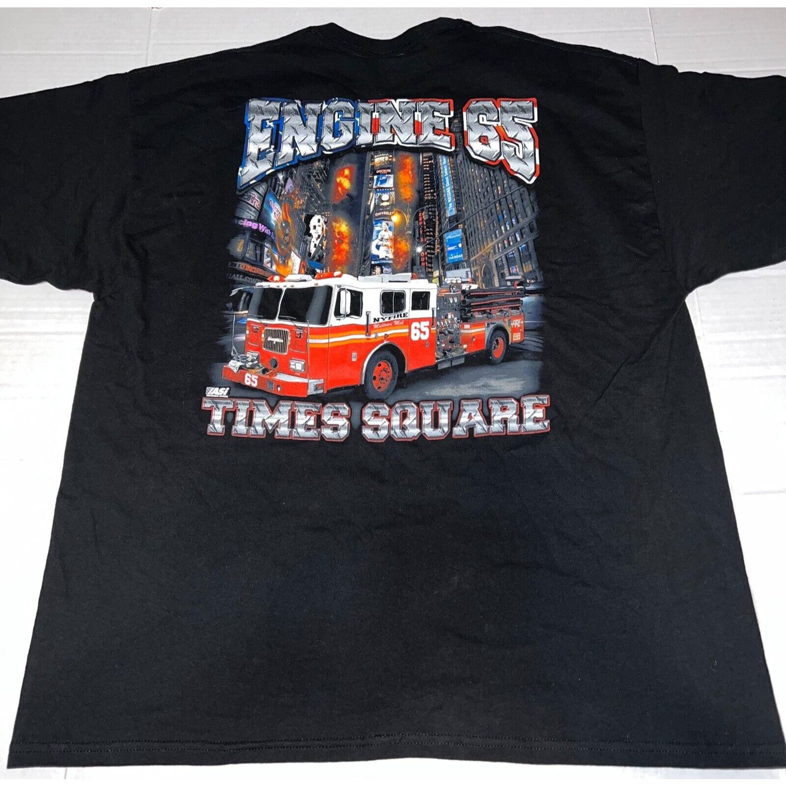 Gildan ASi Fire Rescue NYC Engine 65 Times Square Midtown Mob 2XL Size US XXL / EU 58 / 5 - 2 Thumbnail