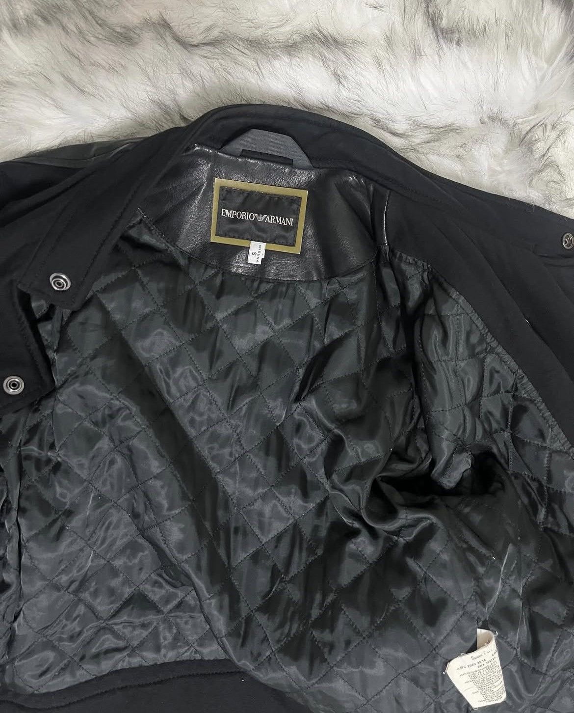 Emporio Armani Emporio Armani Biker Leather Jacket Size US S / EU 44-46 / 1 - 7 Thumbnail