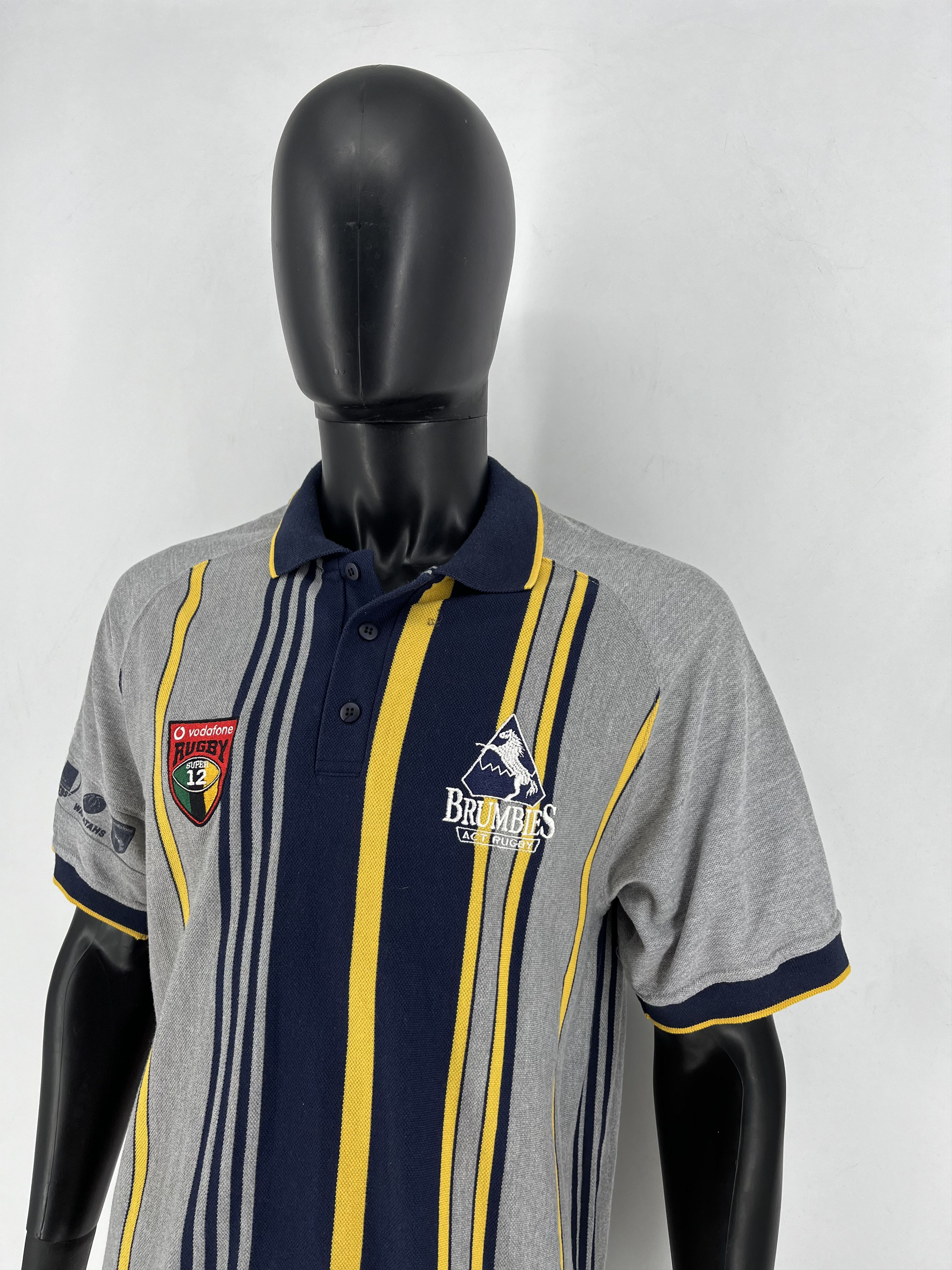 Vintage Vintage Coopers ACT Brumbies Licensed Super 12 Polo Shirt Size US M / EU 48-50 / 2 - 8 Thumbnail