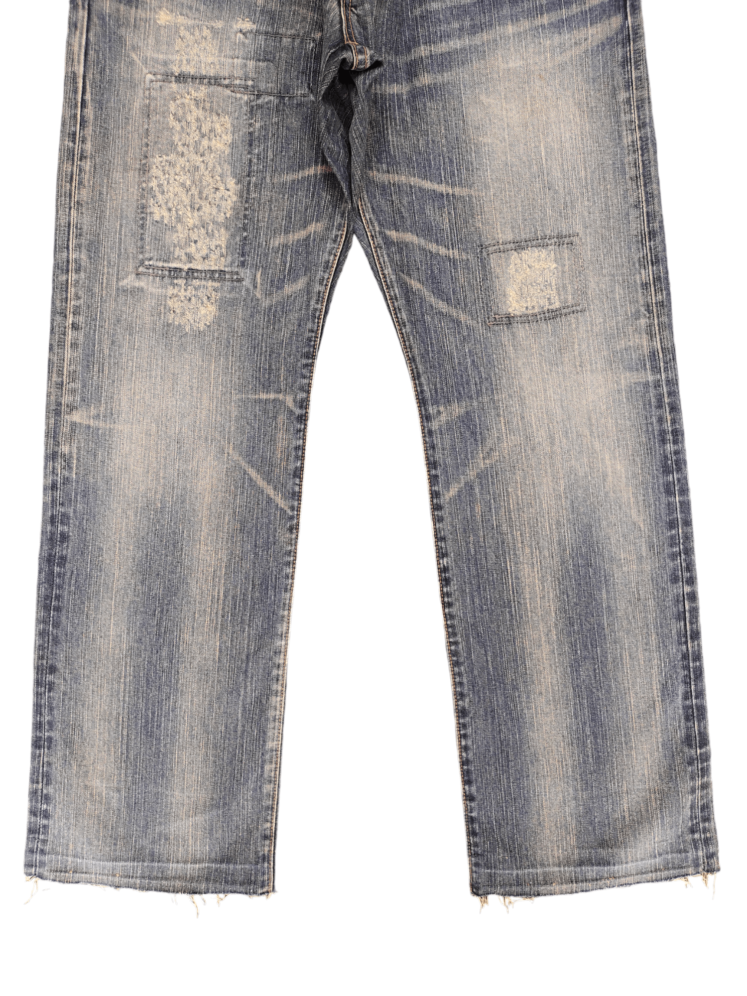 Kapital Loose Jeans Edwin XV-S Clawmark Distress Faded Denim Jeans Size US 32 / EU 48 - 5 Thumbnail