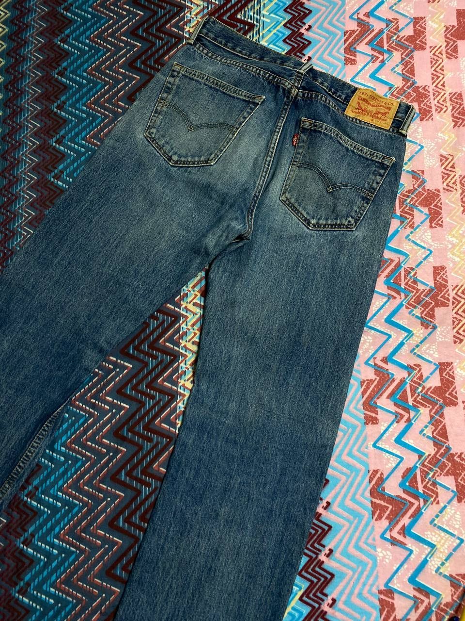 Levi's Crazy vintage y2k Levi’s 505 faded washed denim jeans skater Size US 32 / EU 48 - 5 Thumbnail