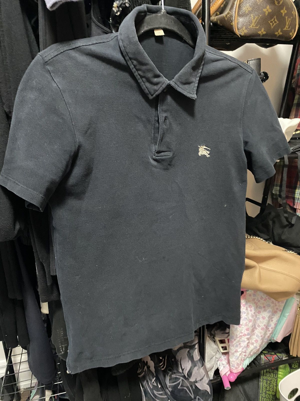 Burberry Vintage Black Burberry Men’s X-Small Polo Dress Shirt Size US XS / EU 42 / 0 - 1 Thumbnail