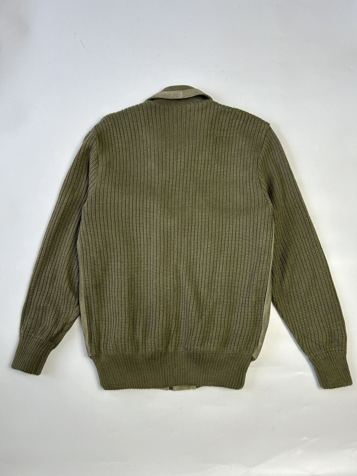 Japanese Brand TAKASHIMAYA HALF KNIT HALF SUEDED JACKET Size US L / EU 52-54 / 3 - 5 Thumbnail